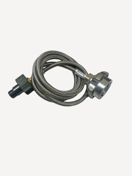 Адаптер газовый BRS-17ELS_HOSE LPG-Резьба (Стальной; Шланг 1м)